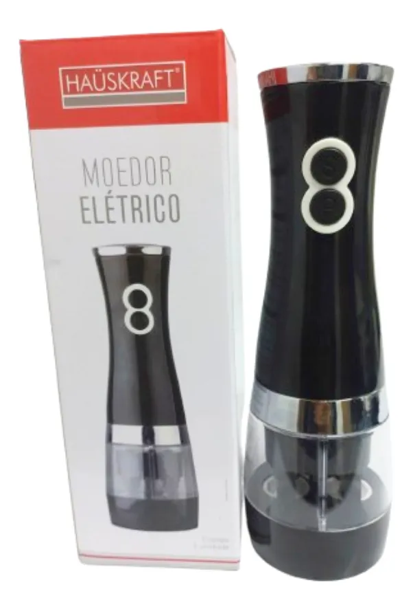 Solução curada: Moedor Elétrico Aço Inox Cerâmica P/ Sal Pimenta